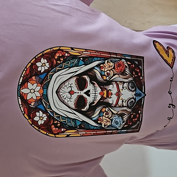 Upcycled Purple Crop Top  Hot Mess Express Graphic Tee Handmade OOAK Size L - Picture 1 of 17